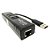 Hub USB 3.0 com 3 Portas + Adaptador USB para Lan Ethernet Gigabit Placa de Rede Externa Exbom UHL-300 - Imagem 1