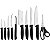 Tramontina JOGO FACAS INOX 10PC PLENUS PRE, Preto - Imagem 1