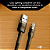 Cabo Lightning/USB - UP Electronics, Carregamento Rápido, Acabamento Premium e Transferência de Dados – Preto - Imagem 6