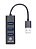 Mini Hub USB e Carregador 4 portas em barra Preto - Imagem 3