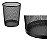 Lixeira de Metal Redonda, 8.5L, Cor Preta, Orden - Imagem 4