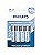 Pilha Philips alcalina AA 1.5V com 4 unidades LR6P4B/59 - Imagem 3