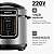 Panela de Pressão Elétrica Digital Mondial PE-60-6L-I – 6L, 1000W, 220V - Imagem 6