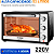 Forno Elétrico de Bancada Mondial Grand Family II 52L 1800W 220V Preto/Inox - FRN-52-B - Imagem 4