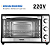 Forno Elétrico de Bancada Mondial Grand Family II 52L 1800W 220V Preto/Inox - FRN-52-B - Imagem 7