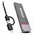 Case NVME SSD mini conector duplo Tipo C IOS / GAVETA EXTERNA PARA ARMAZENAR HD ECASE-M2NV80 - Imagem 7