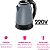 Chaleira Elétrica Inox Elgin 2 Litros Cinza Lunar 220V Jarra sem Fio com Desligamento Automático - Imagem 4