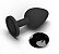 Plug Anal de Silicone Redondo  Preto - Tamanho G - Imagem 1
