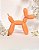 Escultura Poliresina Cachorro Balloon Laranja - Imagem 2