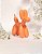Escultura Poliresina Cachorro Balloon Laranja - Imagem 1