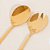 Par Talheres Salada Inox Dourado - Imagem 2