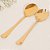 Par Talheres Salada Inox Dourado - Imagem 1