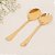 Par Talheres Salada Inox Dourado - Imagem 3