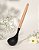 Concha Silicone Preto Cabo Madeira - Imagem 1
