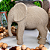 Escultura De Elefante Em poliResina Premium Com Efeito Crochê - Imagem 3