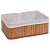 Cesto Organizador De Bambu Retangular Natural - G - Imagem 1
