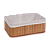 Cesto Organizador De Bambu Retangular Natural - M - Imagem 1