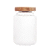 Porta Mantimentos em Vidro Martelado com Tampa Acacia Petra 700ml - Lyor - Imagem 1