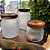 Porta Mantimentos em Vidro Martelado com Tampa Acacia Petra 700ml - Lyor - Imagem 3