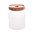 Porta Mantimentos em Vidro Martelado com Tampa Acacia Petra 500ml - Lyor - Imagem 1