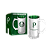 Caneca de Vidro Metalic do Palmeiras 480ml - Imagem 1