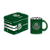 Caneca Vidro Palmeiras 300ml Diamond Lata Oficial Verde Palmeiras - Imagem 1