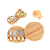 Jogo 4 Utensilios De Cozinha Para Queijo Com Suporte Madeira - Imagem 2