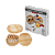 Jogo 4 Utensilios De Cozinha Para Queijo Com Suporte Madeira - Imagem 1