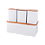 Jogo Porta Pão E Potes Coffee Tea Sugar Branco Mimo Style Cor Branco E Marrom Liso - Imagem 1