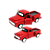 Caminhonete Miniatura Vermelho Metal Colecionável À Fricção - Imagem 4