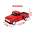 Caminhonete Miniatura Vermelho Metal Colecionável À Fricção - Imagem 6