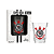 COPO SHOT CORINTHIANS VIDRO 60ML BRASFOOT - Imagem 1