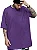 Camiseta Oversized 100% Algodão Premium Flor Roxa - Imagem 2
