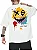 Camiseta Oversized 100% Algodão Premium Smile Branca - Imagem 1