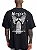 Camiseta Oversized 100% Algodão Blessed Preta - Imagem 1