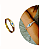 BRACELETE DOURAD OLHO GREGO COM STRASS - Imagem 1