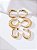 CONJUNTO BRINCO ARGOLAS BANHADA A OURO - Imagem 2
