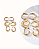 CONJUNTO BRINCO ARGOLAS BANHADA A OURO - Imagem 1