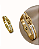 BRACELETE COM FIVELA E STRASS - Imagem 1