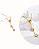 COLAR DOURADO GRAVATA DE CORAÇÃO - Imagem 1
