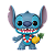 Funko Pop Disney Lilo & Stitch Luau Stitch 1567 - Flocked - Imagem 1