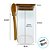 Pote de Vidro Hermético Quadrado com Tampa e Colher de Bambu - 120 unidades - Rizzo Import - Imagem 4