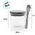 Pote de Vidro Hermético com Tampa e Colher de Bambu - 120 unidades - Rizzo Import - Imagem 2
