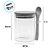 Pote de Vidro Hermético com Tampa e Colher de Bambu - 120 unidades - Rizzo Import - Imagem 3
