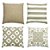 KIT 4 CAPAS DE ALMOFADAS DECORATIVAS ESTAMPADO DOS 2 LADOS  45CM X45CM VERDE PRETA MENTA P&B BEGE AZUL IDEAL PARA SALA Q - Imagem 4