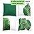 KIT 4 Capas de Almofada Folhas Decoração Sala Quarto Sofá Estampa Digital em ambos os lados - Imagem 1