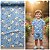 TECIDO CREPINHO CARNEIRINHOS FOFO INFANTIL FUNDO AZUL COM CORAÇÕES PARA CONFECÇÃO DE VESTIDOS, SAIAS, BLUSAS, ETC. - Imagem 1