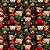TECIDO CREPINHO COLEÇÃO URSINHOS NATALINOS PAPAI NOEL PARA CONFECÇÃO DE VESTIDOS, SAIAS, BLUSAS, ETC. - Imagem 1