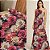 TECIDO CREPINHO JARDIM FLORIDO ROSAS RELEVO 3D LUXO PARA CONFECÇÃO DE VESTIDOS, SAIAS, BLUSAS, ETC - Imagem 2