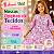 TECIDOS TULE, CREPINHO, FLUID E SUEDE LIGHT - Unicornio 10 Rosa - PARA CONFECÇÃO DE VESTIDOS, PIJAMAS, SAIAS, BLUSA, ETC - Imagem 1